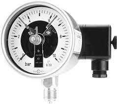Suchy All stainless steel contact pressure gauges for special safety to DIN EN 837 1 with or without glycerine filling