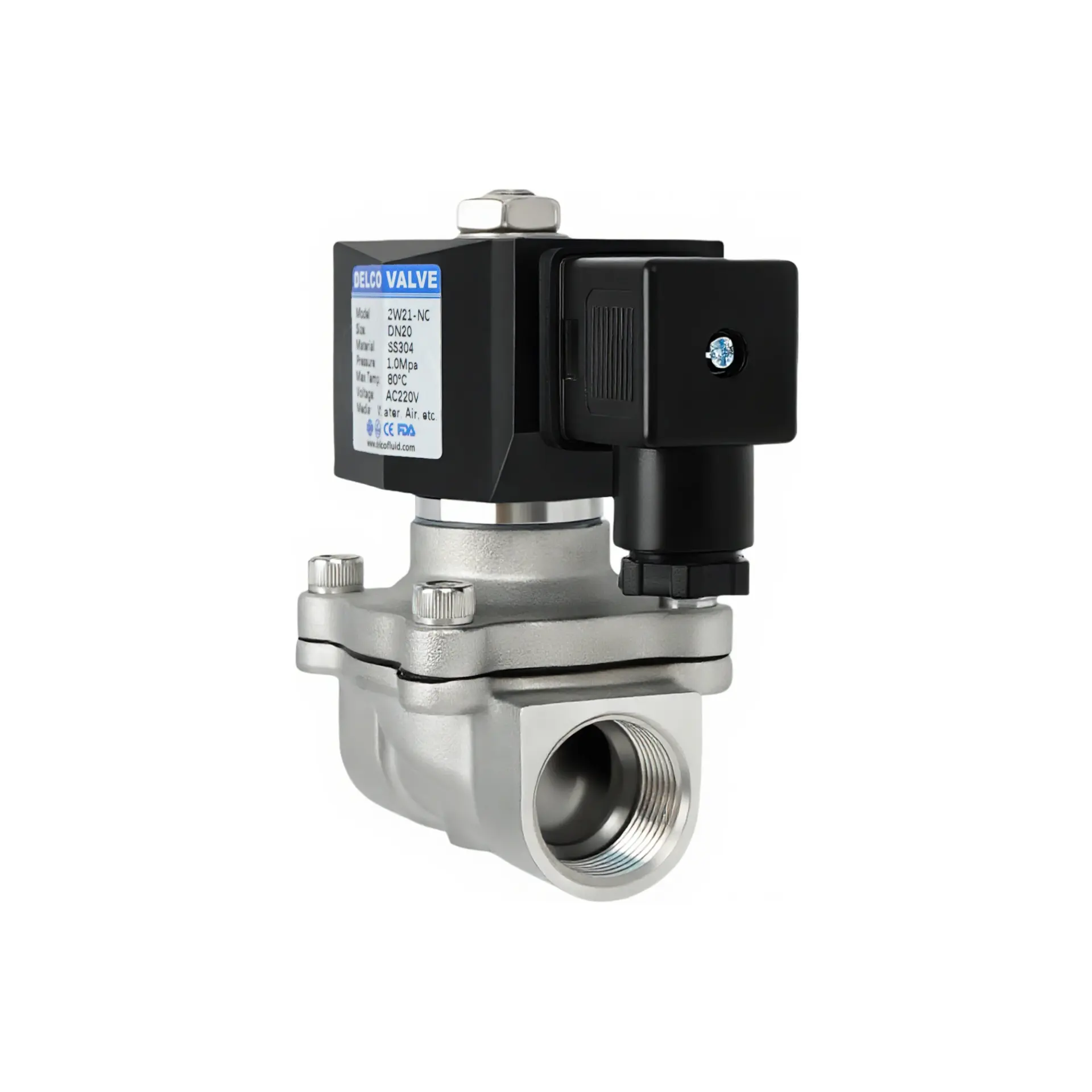 Delco Solenoid Valve Stainless Steel DN 15 DN 50